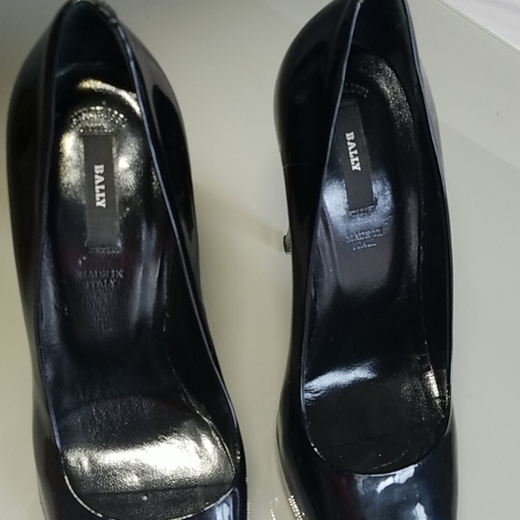 Bally Patent Leather Peep-Toe Pumps - Picture 14 of 14